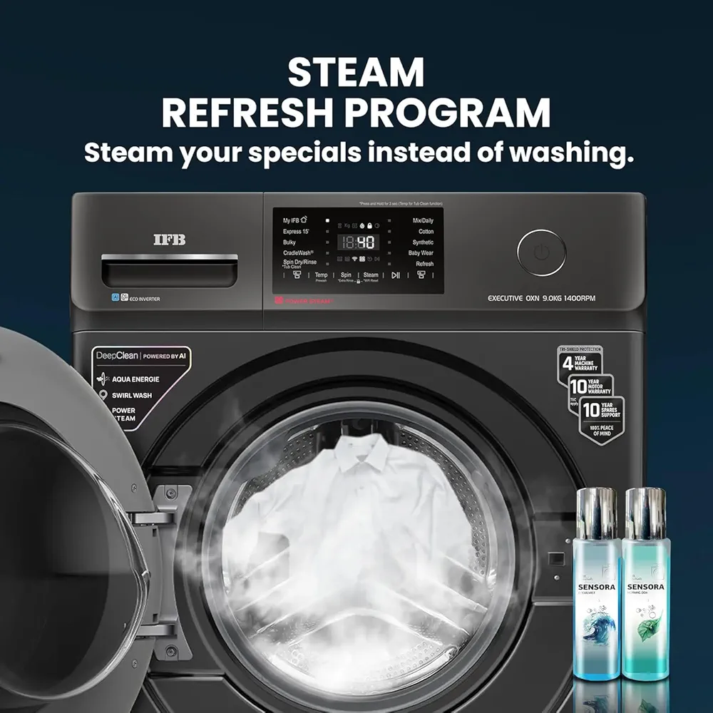 IFB 9 Kg 5 Star, DeepClean® Technology, AI Powered, WiFi, Fully Automatic Front Load Washing Machine